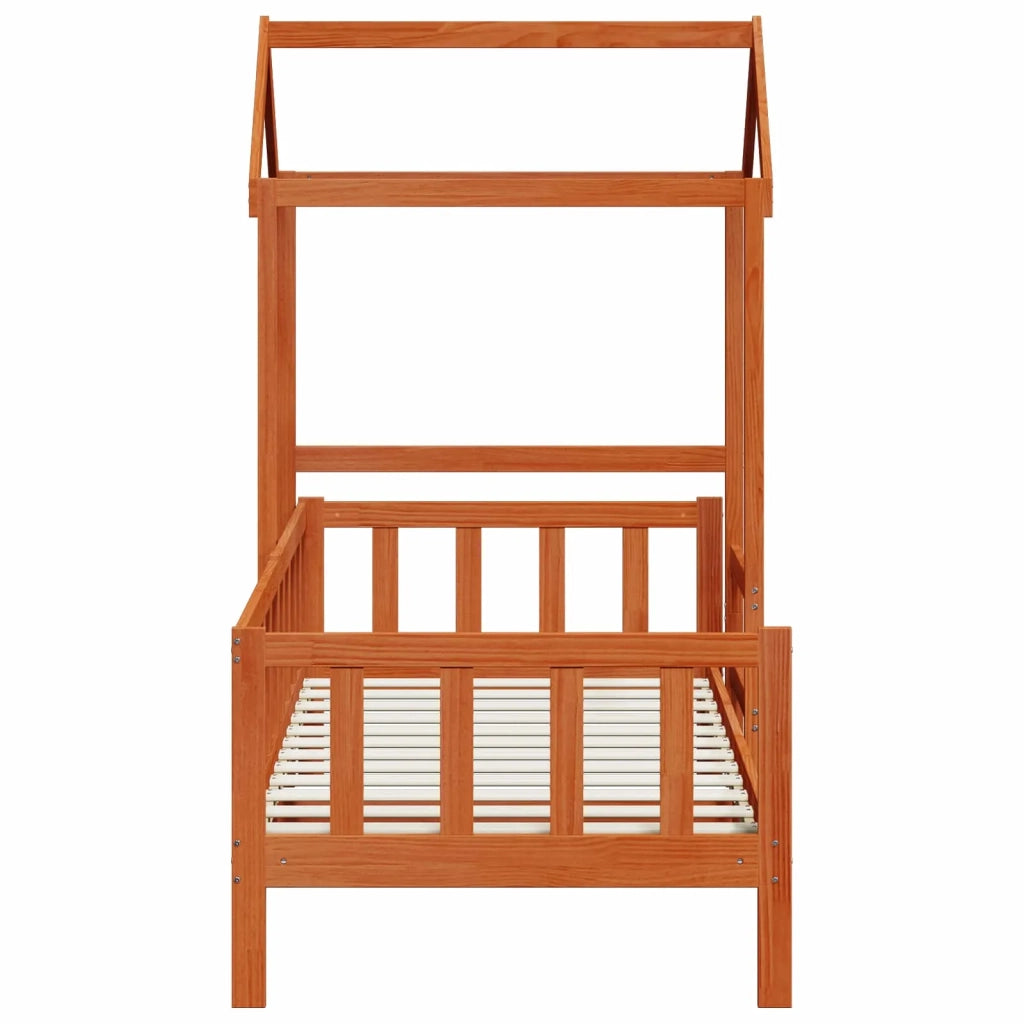 Letto singolo | Letto per adulti | Set di Letto per il Giorno 2 pcs Marrone cerato Pino massello