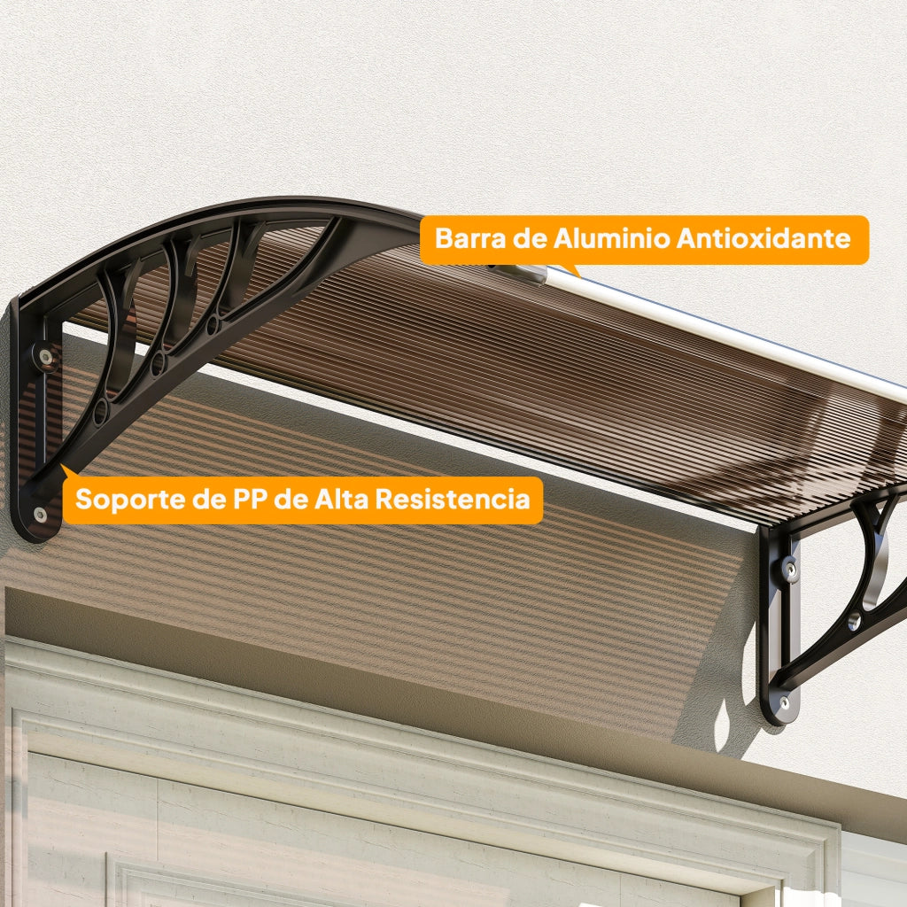 Tenda da Esterno per Porta e Finestra ¨C zephmum ¨C Marrone 75x100 cm