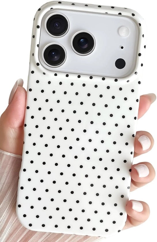 Copritelefono iPhone 17 Pro - Disegno a punti - Materiale TPU morbido - Resistente allo shock - Leggero - Stile e Bella - Protezione per cellulare