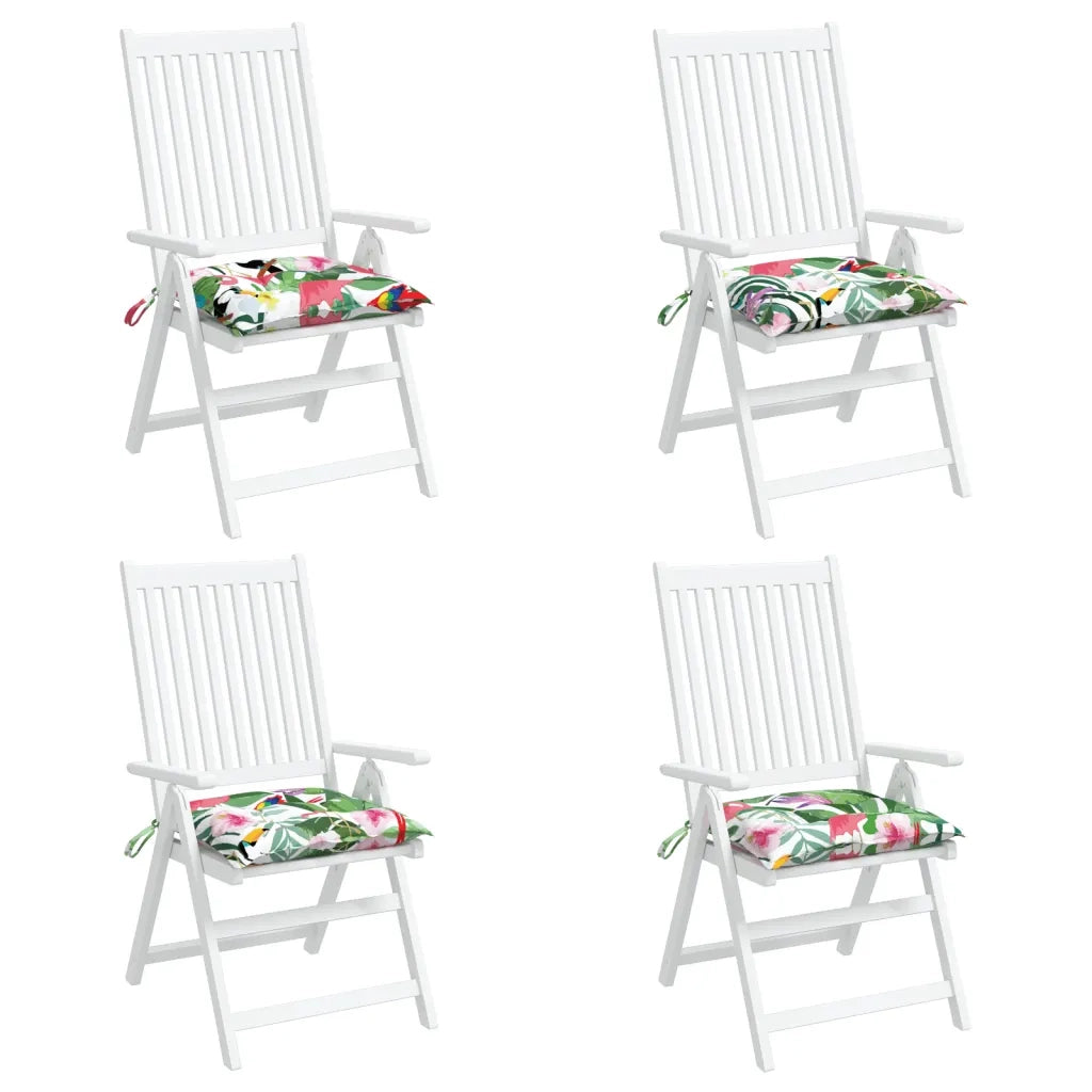 Cuscini per Sedia 4 pz Multicolore 40x40x7 cm Tessuto 361493