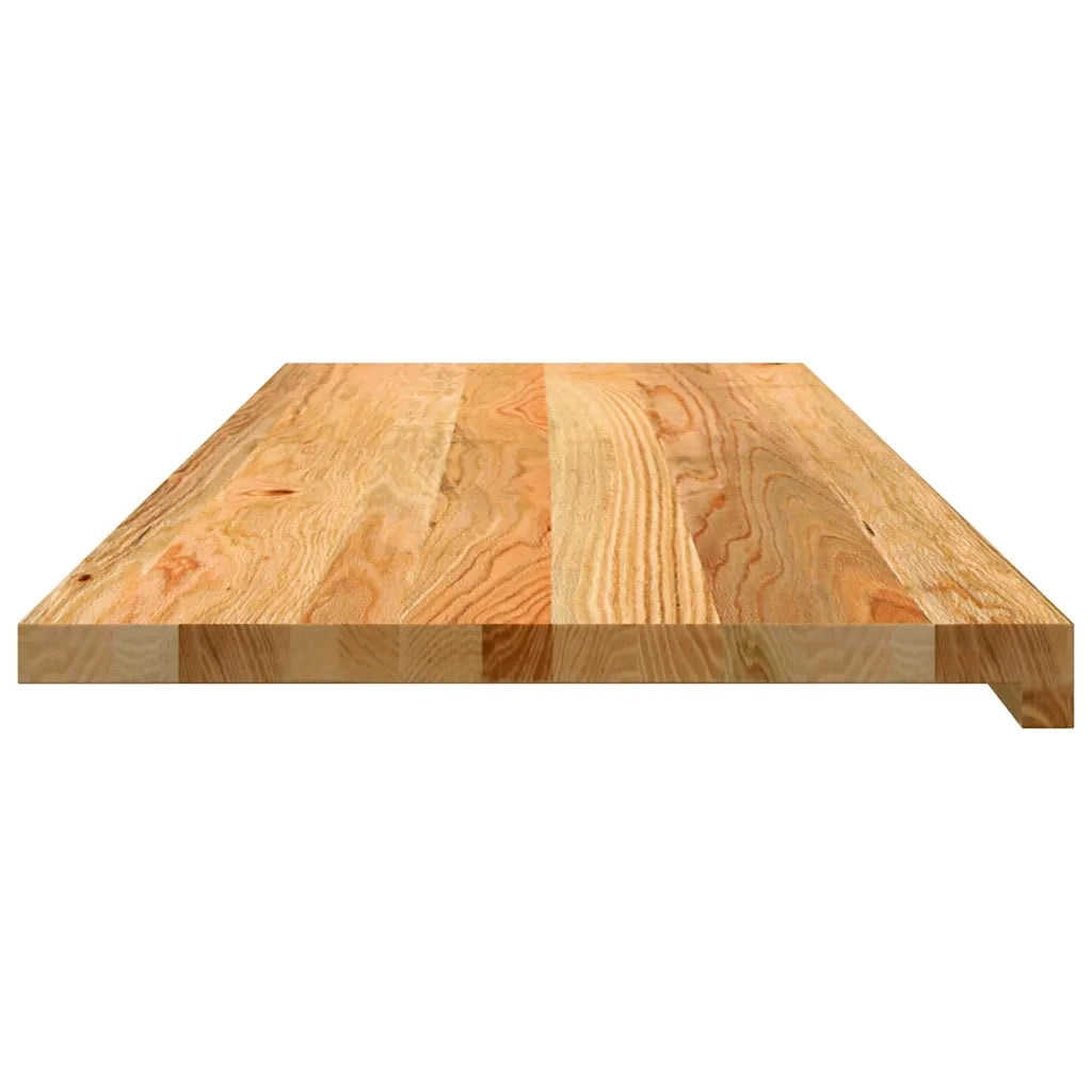 Davanzali 2 pz Marrone Chiaro 110x40x2 cm Legno Massello Rovere CFW7958923