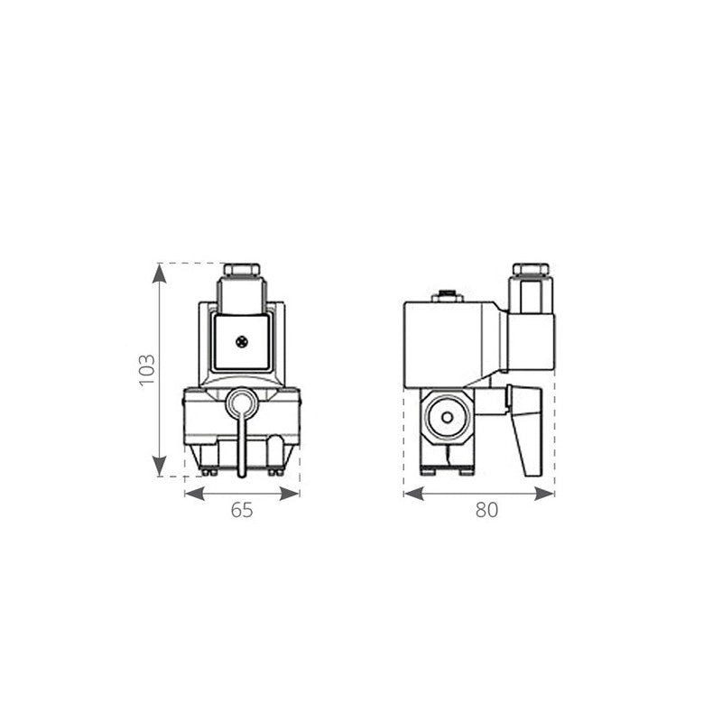 ELETTROVALVOLA 12V ELECTROVALVE 24V - 600 L/H