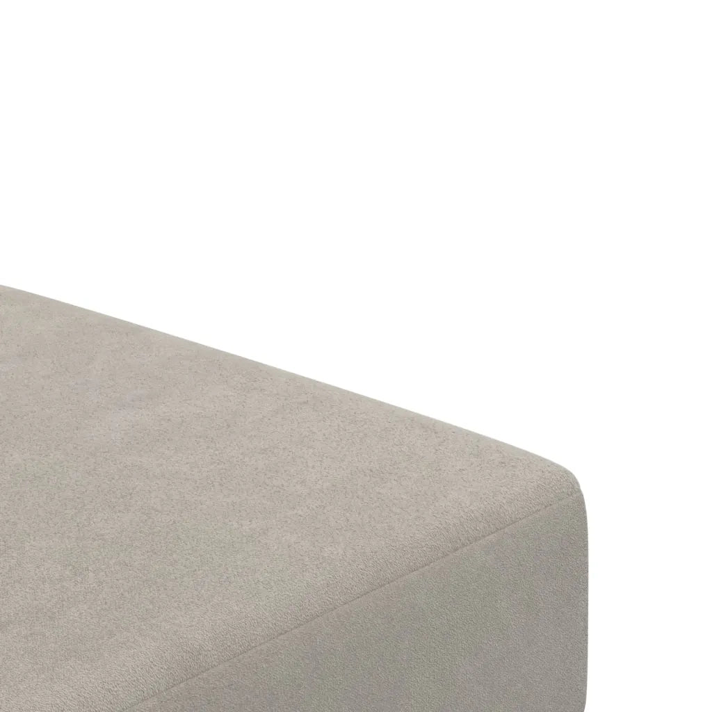 Divano letto | Sof¨¤ letto | Letto singolo a 2 Posti Grigio Chiaro in Velluto