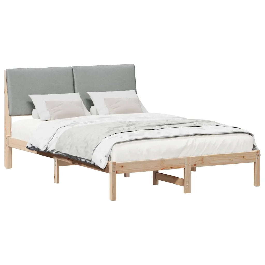 Letto matrimoniale | Letto per adulti | Struttura del Letto Marrone e grigio chiaro 160 x 200 cm