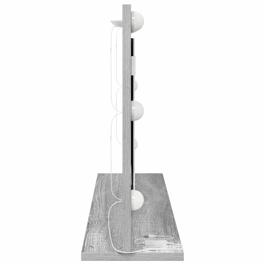 Specchio da Vanit¨¤-Specchio da Trucco Grigio Sonoma 80 x 45 x 18 cm