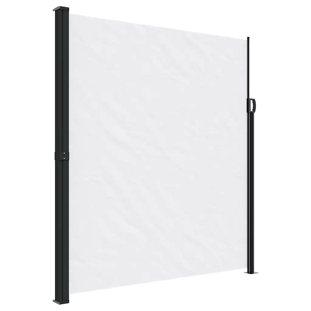 Tenda da Sole Laterale Retrattile-Tenda parasole per balcone per giardino Bianco 220x500 cm