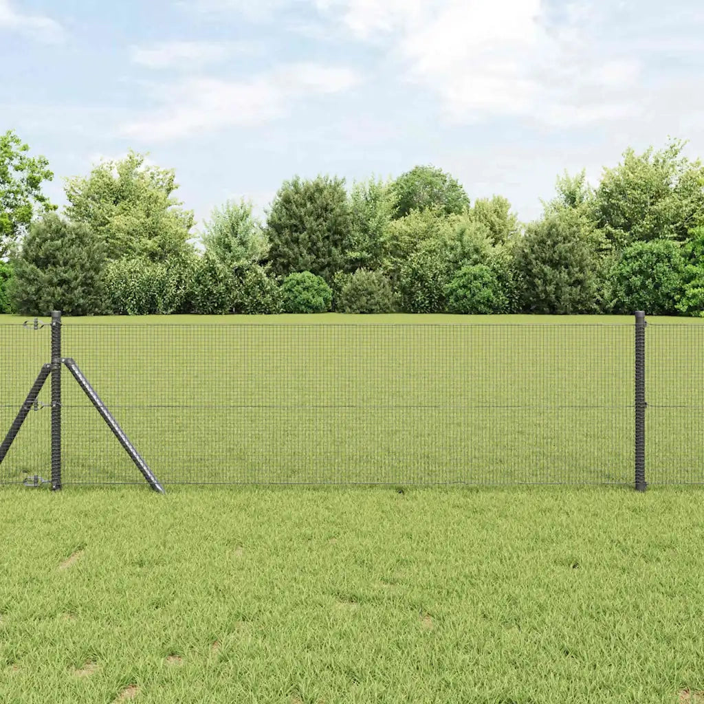 Palo della recinzione Grigio 100 x 0,5 m (rete 12 x 12 mm)