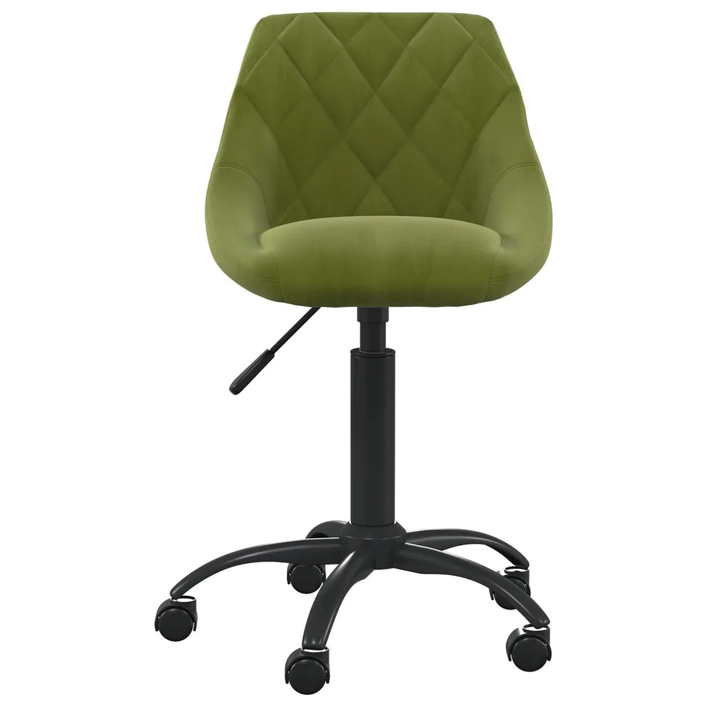 Sedia da Ufficio Verde Chiaro in Velluto 3088848