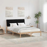 Letto con Testiera Rivestita con testiera Marrone 135 x 190 cm 878831