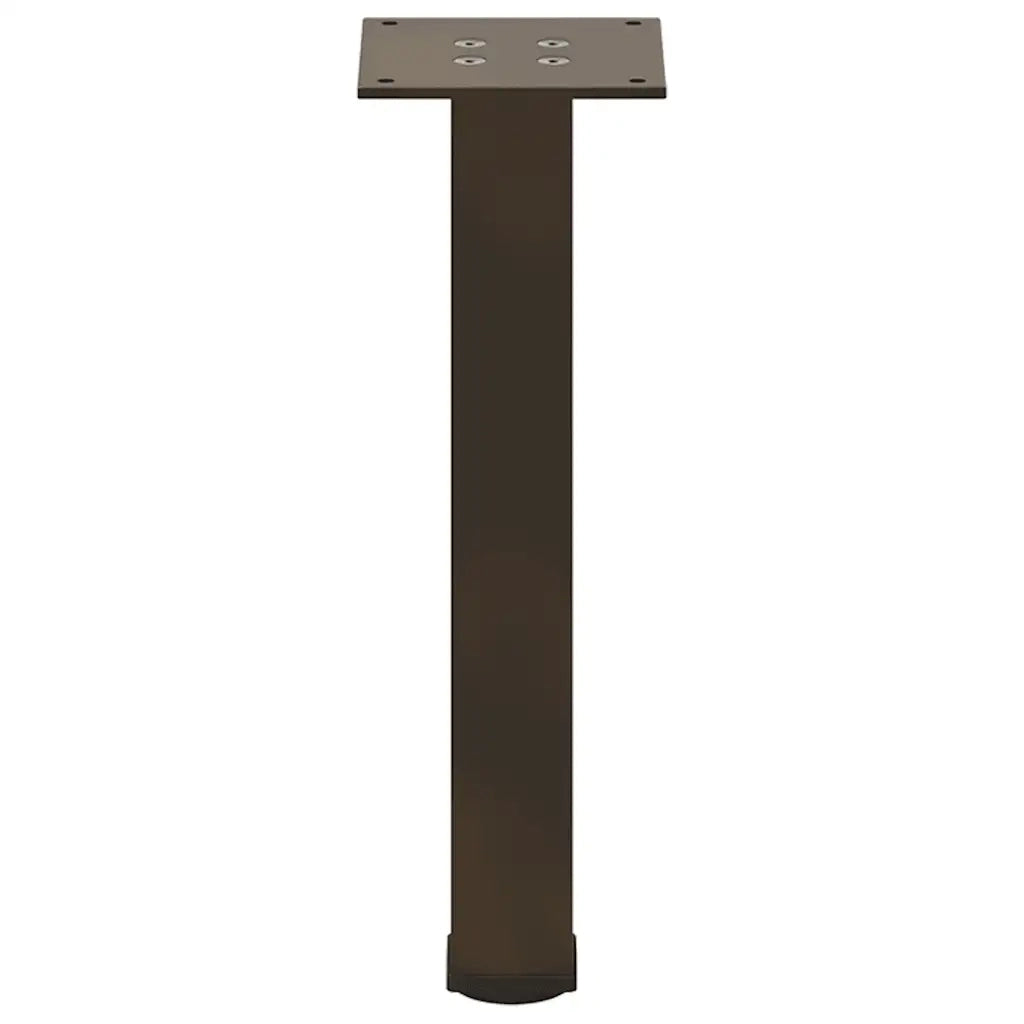 Gambe per Tavolino da Caffè 4 pz in Acciaio Naturale 42-44 cm Acciaio 4012455
