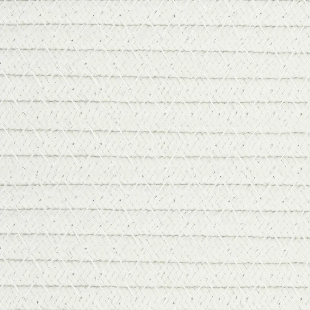 Cestino Portaoggetti Grigio e Bianco ?38x46 cm in Cotone CFW7767490