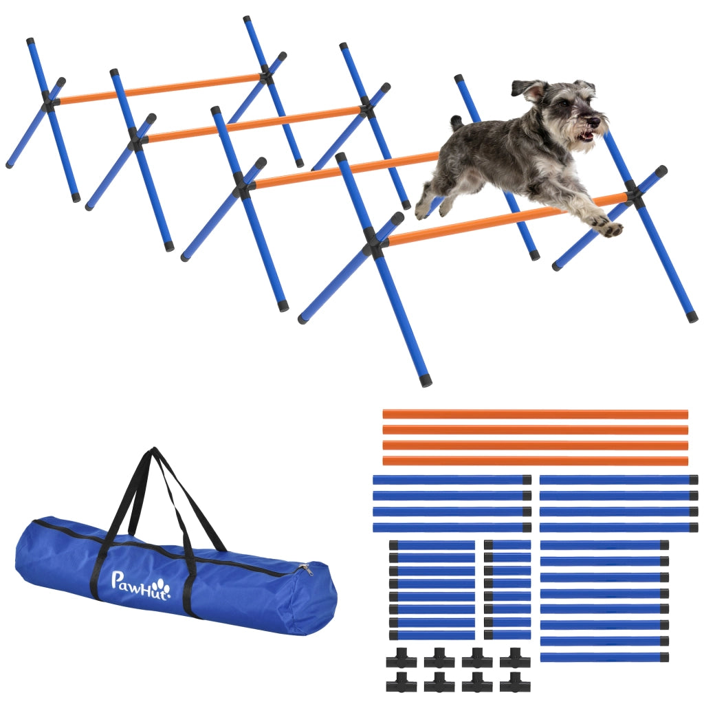 Set Agility per Cani ¨C Zephmum ¨C 4 Pezzi con Hurdle e Borsa