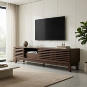Cassettiera per TV Natural con pannello in truciolare; lunghezza 170 cm