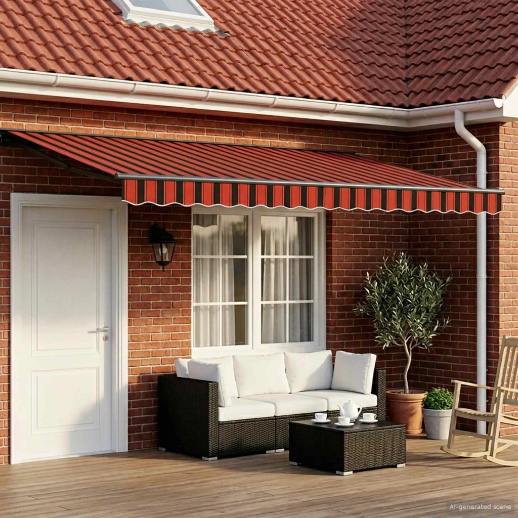 Cornice per Tenda Manuale con LED 4,5 × 3 m 3420880