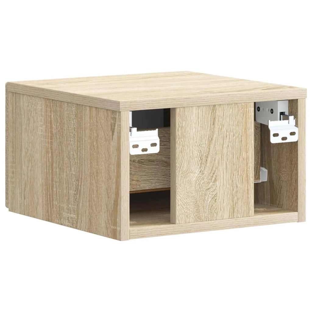 Mobiletto da notte a muro Rovere Sonoma 33 x 34,5 x 20 cm 897919