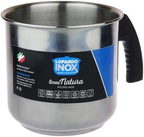 Pentolino Bollilatte da induzione in acciaio inox linea natura 12 cm
