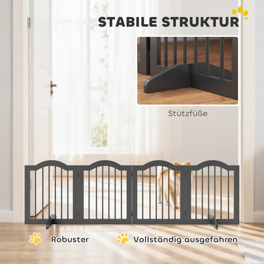 Cancello per Cani ¨C Minimal ¨C Nero 208x29.5x61 cm