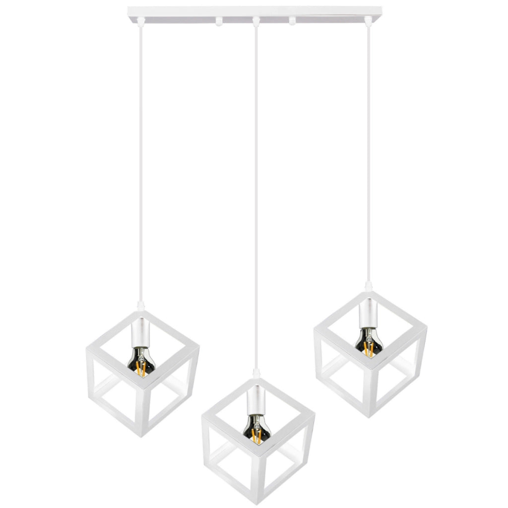 Lampadario Polux Sweden bianco metallo 3xE27