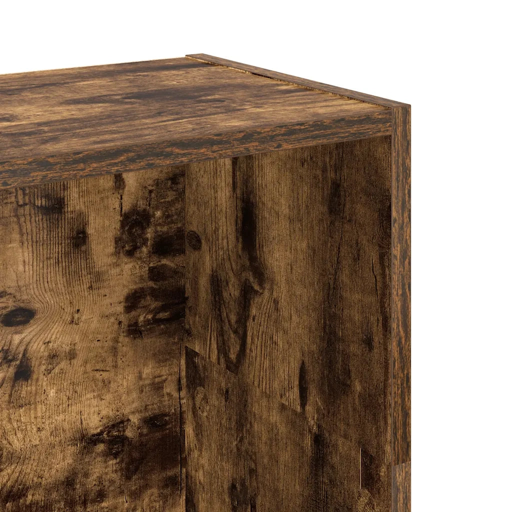 Libreria Rovere Fumo 80x24x109 cm in Legno Multistrato 857839