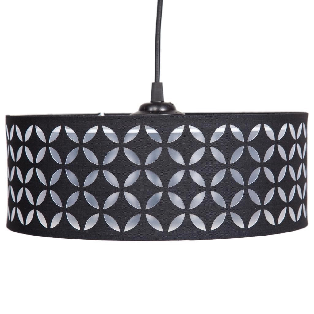 Lampada da soffitto nera 30x30x80h cm