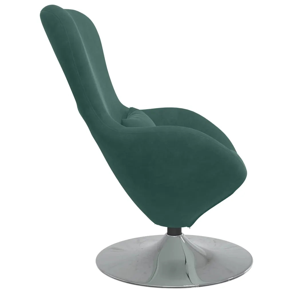 Divano Sedia-Poltrona uovo Verde Scuro Velluto