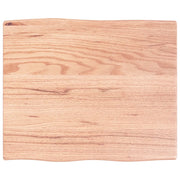 Piano Tavolo | Superficie Tavolo | Piano Scrivania Marrone Chiaro 60x50x2 cm in Rovere Non Trattato