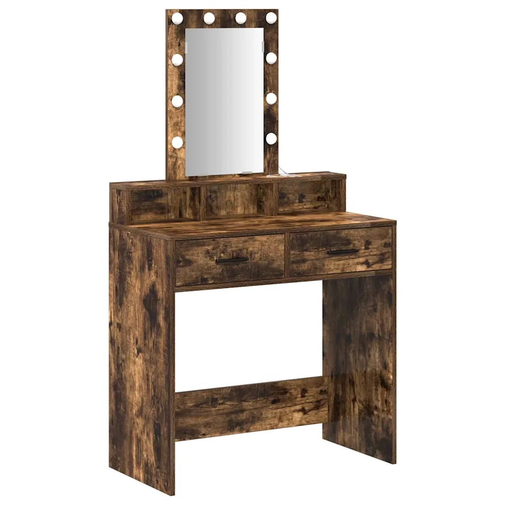 Toeletta | Tavolo da Trucco Marrone 79 x 41 x 140 cm Legno multistrato