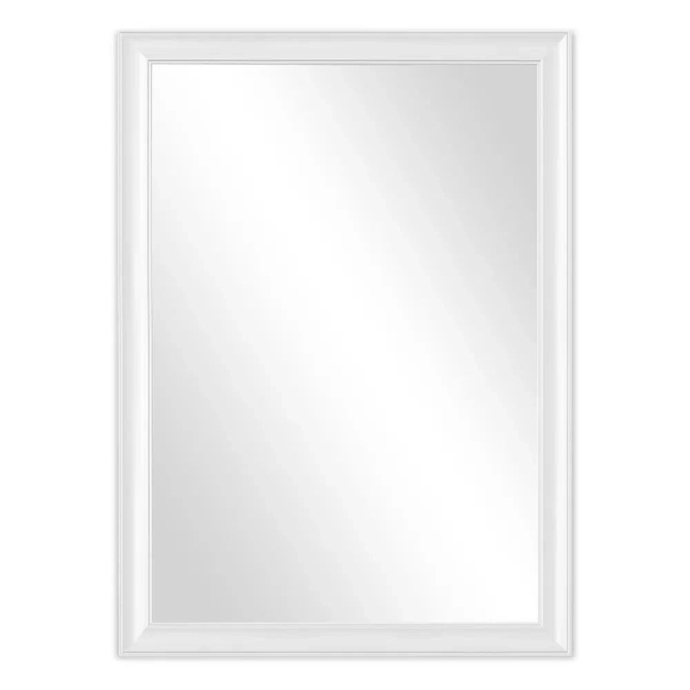 SPECCHIO CON CORNICE ABS BIANCA  cm 50 x 60     MADE IN ITALY