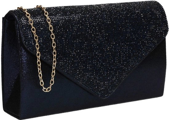Borsa da sera per donna, azzurro marino