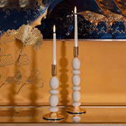 Tiksi, Portacandela set da 2, Bianco Crema
