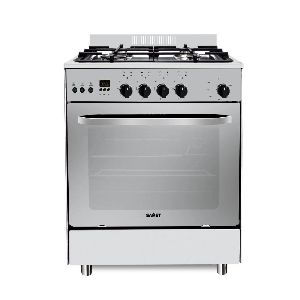 Cucina Stromboli 60x60 cm. con forno a gas e grill elettrico inox classe A Samet