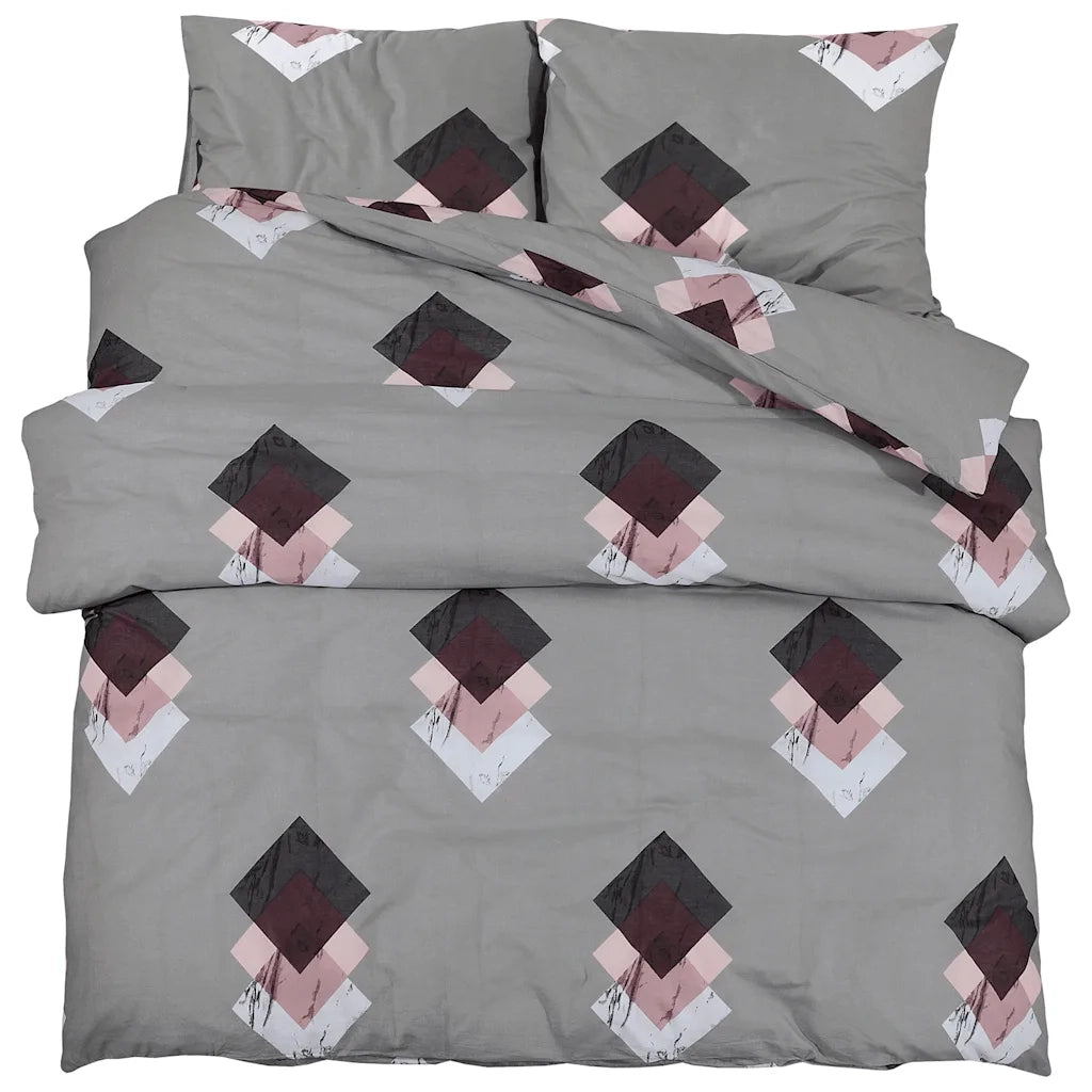 Set Copripiumino Grigio 200x200 cm in Cotone CFW8614822