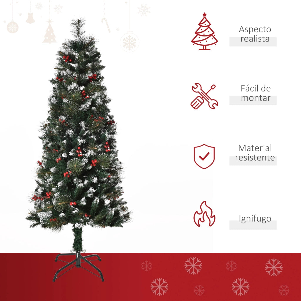 Albero di Natale Artificiale con Neve ¨C zephmum ¨C Verde 150 cm