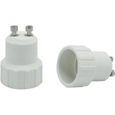 ADATTATORE LAMPADA GU10-E14 ELECTARLINE - TERMOPLASTICO BIANCO- 4 pezzi