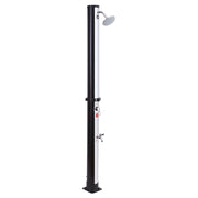 Doccia solare MOOREA nero e argento 18L