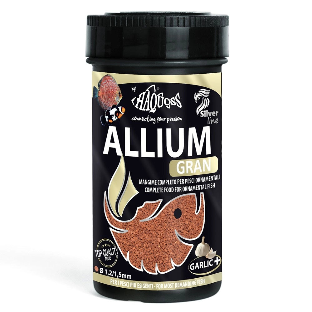 Haquoss Allium Gran - mangime in granuli per Discus con aggiunta di aglio Formato: 250 ml