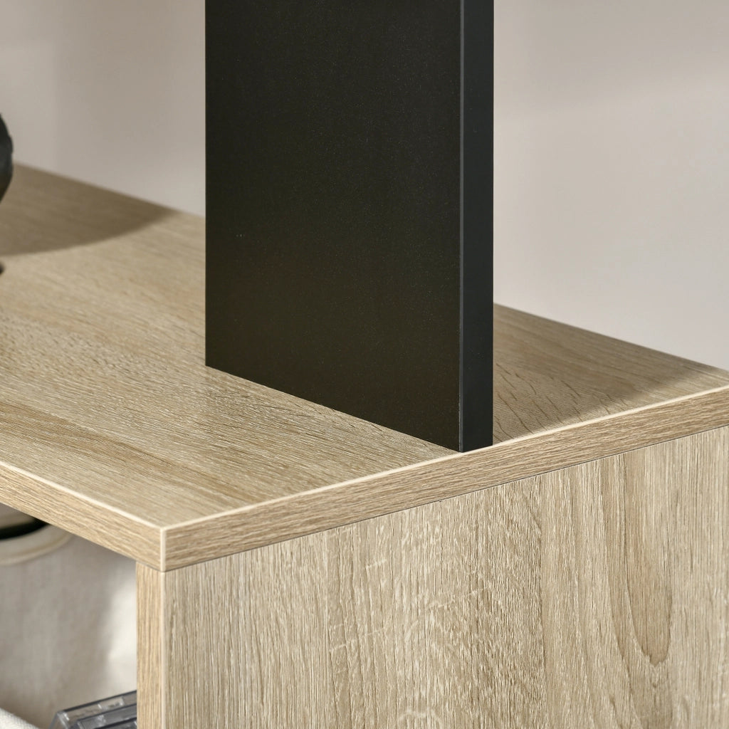 Scrivania con Libreria ¨C Xylo ¨C Legno Multicolore Ripiani Computer Ufficio 120x60x148cm