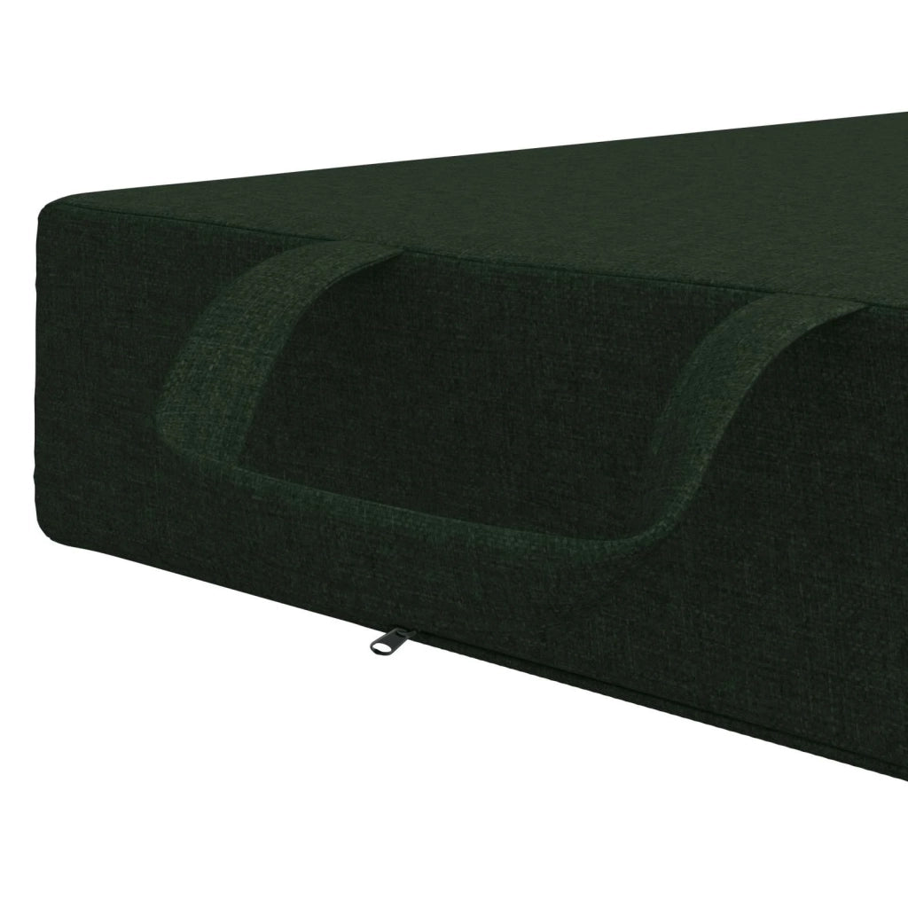 Divano Letto Pieghevole 90 x 63 x 45 cm Verde Scuro 900151