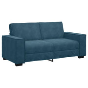 Divano | Divano da soggiorno | Sofa a 2 Posti Blu 180x78x84 cm in Velluto
