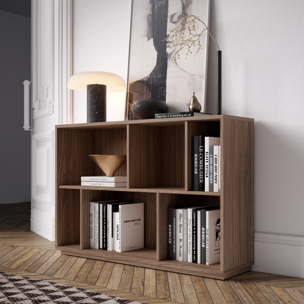 Libreria Herdasa effetto noce 80x119x32