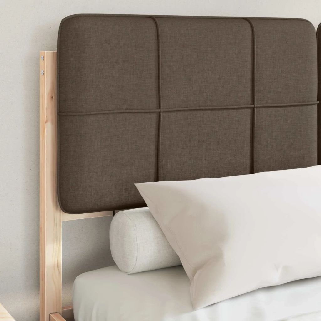 Letto con Testiera Rivestita Talpa 135 x 190 cm Pino massello 3398207