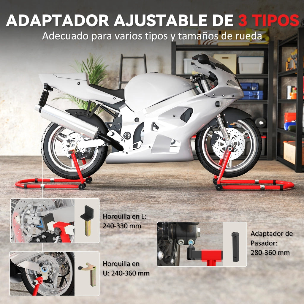 Supporto Ruota Motocicleta Anteriore e Posteriore ¨C zephmum ¨C Grigio