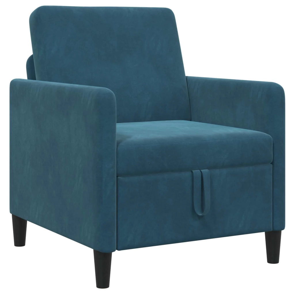Divano con Storage Blu 72 x 78 x 87 cm Poliestere 42036886