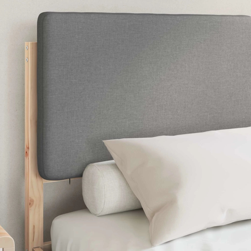 Letto con Testiera Rivestita-Struttura Letto con Testiera Grigio chiaro 150 x 200 cm 783339