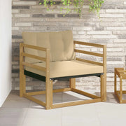 Set di divani da esterno Legno di Acacia Massello e Textilene 3439055