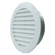 Griglia aerazione 8 cm in ABS bianco da incasso