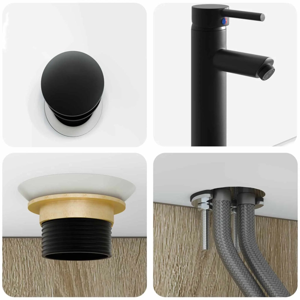 Set di mobili per il bagno 4 pz Rovere Sonoma 3407401