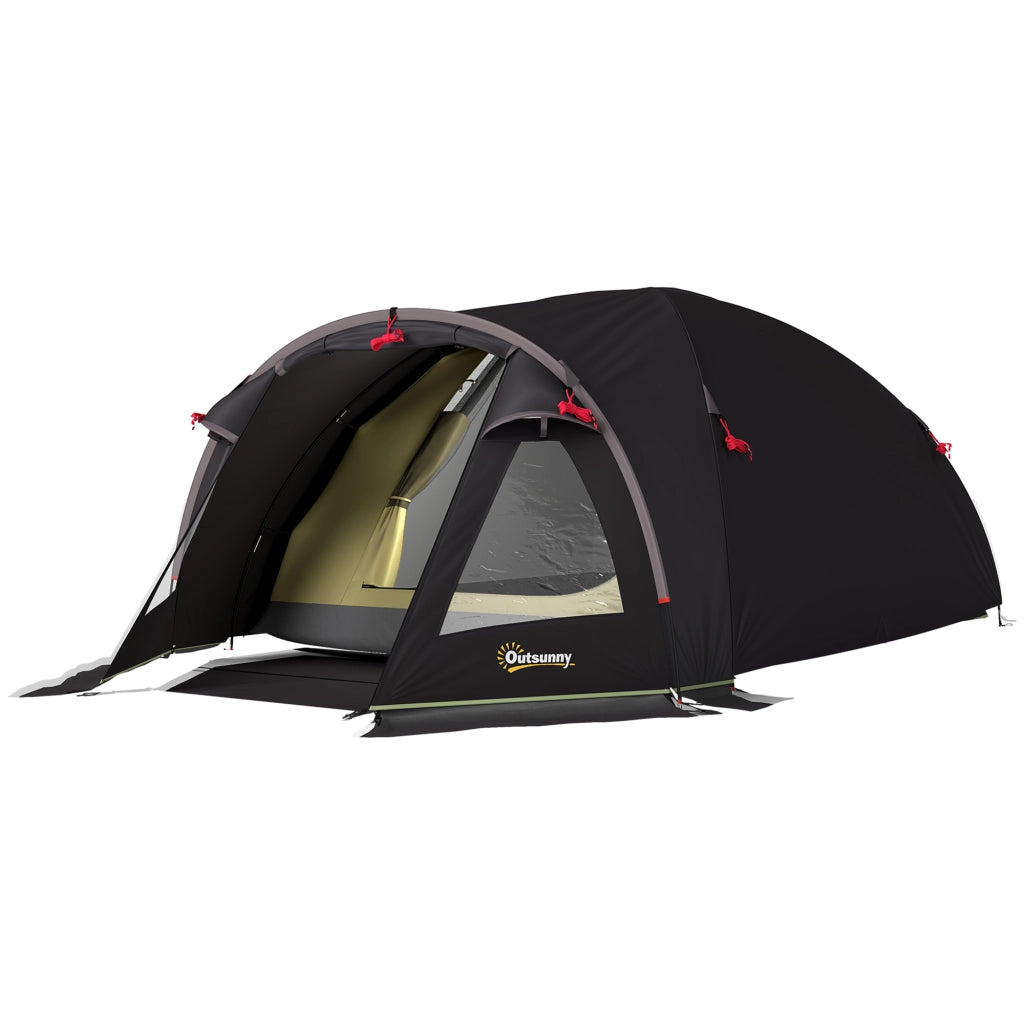 Tenda da campeggio per 2 persone ¨C zephmum ¨C Nero UV50+ tunnel con avancorpo