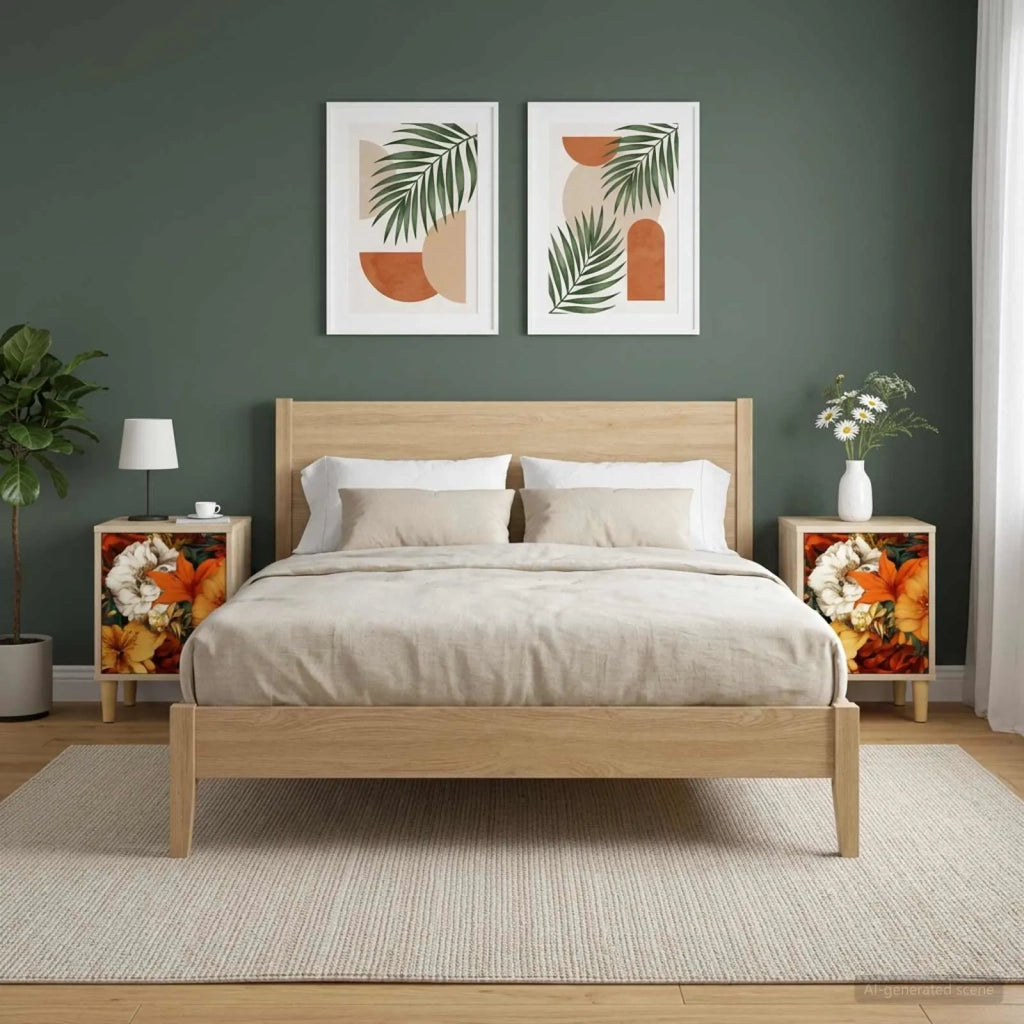 Armadio da Notte GENNEP 2 pz Rovere Sonoma 36 x 33 x 50 cm 8007202