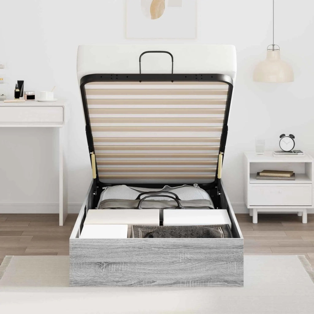 Letto ottomano Sonoma grigia 193 x 75,5 x 25 cm 3409306